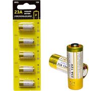 Lot de 5 piles alcalines 23 A 12 V A23/MN21/23/L1028/V23GA/LRV08 pour télécommandes, sonnettes sans fil, systèmes de sécurité