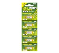 Lot de 5 piles alcalines 27 A 12 V L828/UM27A/27AE/K27A/8LR732 pour sonnettes, lampes de poche, design anti-fuite