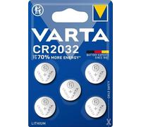 Lot de 5 piles au lithium VARTA CR 2032 compatibles avec VARTA - Source d'énergie fiable pour jouets, télécommandes, montres, clés de voiture