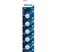 Lot de 5 piles bouton Philips CR2025P5/01B Lithium/ 3V