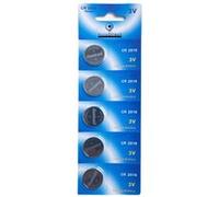 Piles VISIODIRECT Lot de 5 Piles bouton plates lithium 3V type CR2016 compatibles DL2016B/BR2016-1W/CR2016-1W/KCR2016/L10/LM2016/LF -