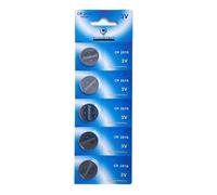 Lot de 5 Piles bouton plates lithium type CR2016 compatibles DL2016/ECR2016/SBT11/BR2016/208-202/208-204/208-206 3V - Visiodirect -