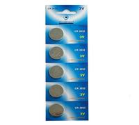 Lot de 5 Piles bouton plates lithium type CR2032 3V - Visiodirect -