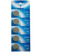 Piles VISIODIRECT Lot de 5 Piles bouton plates lithium type CR2032 3V - -