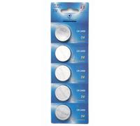 Lot de 5 Piles bouton plates lithium type CR2450/CR 2450 3V compatibles DL2450 ECR2450 BR2450 - Visiodirect -