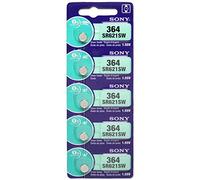 Lot de 5 Piles oxyde d’Argent Sony 364 SR621SW, sans Mercure