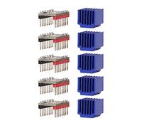 Lot de 5 Pilotes de Moteur Pas à Pas TMC2208 V1.2, Ultra Silencieux 2,5 A UART pour Nema 17, avec Dissipateur Thermique pour Imprimante 3D