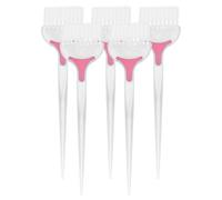 Lot de 5 Pinceaux Applicateurs de Teinture Capillaire, Brosse ABS Blanche | Outil de Soin Capillaire, Application Uniforme du Mélange, Usage Maison et Salon, Séparation Rapide des Mèches