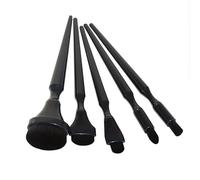 Lot de 5 pinceaux d'artiste au charbon de bois | Cheveux fins avec texture lisse, fournitures de peinture pastelliste, outil professionnel pour loisirs créatifs, aide à la vie morte pour accessoires