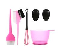Lot de 5 pinceaux de coloration double face professionnels et applicateurs de cache-oreilles pour une coloration facile et soignée des cheveux