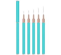 Lot de 5 pinceaux de peinture à ongles pour application de beauté