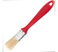 Lot de 5 pinceaux plats | Avec manche en plastique rouge | (5 pièces, largeur de la brosse : 20 mm)