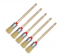 Lot de 5 pinceaux ronds de 25 mm - Pinceau à anneaux de 25 mm - Pinceaux en poils naturels pour un usage domestique