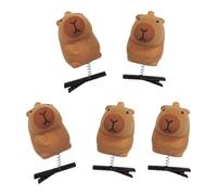 Lot de 5 pinces à cheveux Capybaras de dessin animé, épingles à cheveux en peluche, ornement à la mode, adaptées étudiants et jeunes femmes, jolie pince à Capybaras