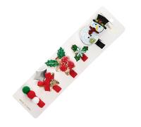 Lot de 5 pinces à cheveux décoratives pour cheveux de Noël, jolies épingles à cheveux élégantes, pinces à cheveux pour filles, femmes, enfants, barrettes de Noël
