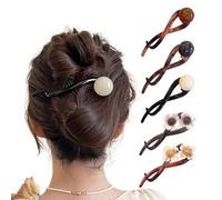 Lot De 5 Pinces À Cheveux Élégantes En Perles, Pinces À Cheveux Françaises, Pinces À Cheveux Torsadées, Pinces À Cheveux Updo, Accessoires De Cheveux De Mode Pour Femmes