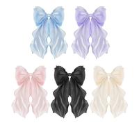 Lot de 5 pinces à cheveux en forme de nœud pour femme
