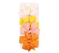 Lot de 5 pinces à cheveux en tissu, jolies pinces latérales fabriquées à la main avec de beaux nœuds