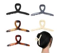 Lot de 5 pinces à cheveux pour femme - Grandes pinces à cheveux modernes, barrettes à cheveux tendance pour la vie quotidienne, les rendez-vous galants