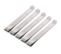 Lot de 5 pinces à couture en métal avec règle de mesure gravée de 7,6 cm pour ourlet, matelassage, tissu