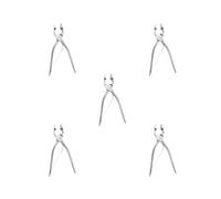 Lot de 5 pinces à cuir à tête droite réglable pour sac de ceinture et portefeuille Pince plate C Type C
