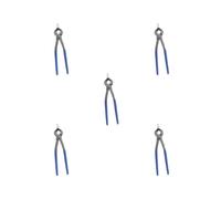 Lot de 5 pinces à cuir à tête droite réglable pour sac de ceinture et portefeuille Pince plate D Type D