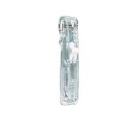 Lot de 5 pinces à papier portables - Porte-fichiers rechargeables - En métal - Réutilisables - Pour enrouler avec une agrafeuse à ruban adhésif - Réutilisables - Portables