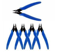 Lot de 5 pinces coupantes pour câble électrique - 12,7 cm - Pince coupante diagonale latérale - Coupe affleurante - Pour bricolage, fabrication de bijoux, artisanat, modélisme