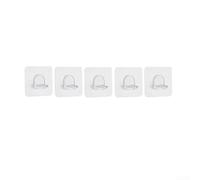 Lot de 5 pinces de support autocollantes en plastique transparent pour étagère, forte capacité de charge de 5 kg, aucun outil nécessaire, aucun dommage au mur, pour étagère de cuisine