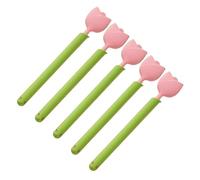 Lot de 5 pinces pratiques pour sac alimentaire en forme de tulipes avec organiseurs, accessoire de maison pour la cuisine et le bureau, usage quotidien