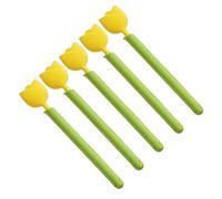Lot de 5 pinces pratiques pour sacs alimentaires en forme de tulipes avec organiseurs, accessoire de maison pour la cuisine et le bureau, usage quotidien, collations, sacs à sceller