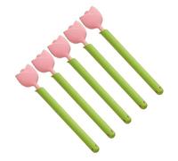 Lot de 5 pinces pratiques pour sacs alimentaires en forme de tulipes avec organiseurs, accessoire de maison pour la cuisine et le bureau, usage quotidien, collations, sacs à sceller