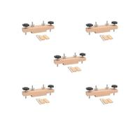 Lot de 5 pinces professionnelles en bois massif pour guitare acoustique