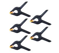 Lot de 5 pinces robustes pour fond de photographie et travail du bois - Pince de forme unique garantissant la stabilité - Clip de toile de fond de studio noir