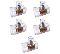 Lot de 5 pinces unipolaires, section 25 mm² 25 mm², pince de câblage forbox, cloches, en polycarbonate et laiton, pour boîtes de jonction, portée 450 V 101 A
