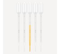 Lot de 5 Pipettes graduées 1ML Compte-gouttes pour huiles essentielles