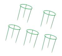 Lot de 5 piquets de cage à plantes pour parterre surélevé pour pots et jardins, piquets verts extra audacieux pour balcon