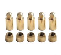 Lot de 5 piquets de support pour étagères modulaires, bibliothèques, porte-bouteilles et meubles de présentation, diamètre 8 à 9 mm (8 mm)