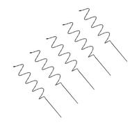 Lot de 5 piquets d'entraînement en fer spiralé/vertical de 40 cm pour plantes grimpantes, légumes, tomates