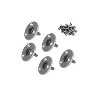 Linxor - Lot de 5 pitons télescopiques en INOX pour Plage en Bois