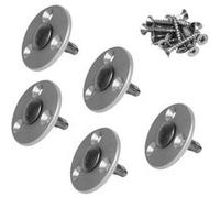 Linxor - Lot de 5 pitons télescopiques en INOX pour Plage en Bois
