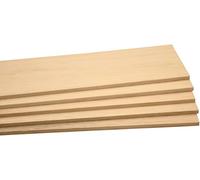 Lot de 5 planches à balsabre de qualité supérieure - Issues d'une culture contrôlée - Matériau idéal pour le modélisme aérien (6 x 100 x 1000 mm | 5 pièces)
