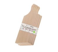 Lot de 5 planches à découper avec poignée, Accessoire Cuisine, 100 % bois de hêtre, parfait pour couper et servir, dimensions 40 x 20 x 2 cm, haute résistance, fabriqué en Italie