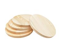 Lot de 5 plaques cercles en pin, 20x1,5cm, cercles en bois ronds vierges non finis pour projets d'artisanat, gravure, pyrogravure, peinture