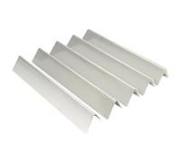 Lot de 5 plaques de brûleur de barbecue en acier inoxydable avec rails distributeurs, déflecteur d'aromathérapie avec installation facile | Accessoires de cuisine en plein air pour barbecue, maison