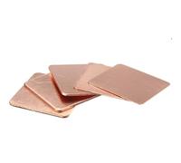 Lot de 5 plaques de cuivre for dissipateur thermique, 15 x 15 x 2,0 mm, 20 x 20 x 1 mm, 20 x 20 x 1,2 mm, for ordinateur portable, GPU, CPU, puce, RAM(20x20x1mm)