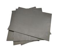 Lot de 5 plaques de graphite 100 x 100 mm, feuille de carbone, plaque d'électrolyse conductrice for applications industrielles(5mm)