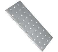 Lot de 5 plaques de jonction plates de 2 mm d'épaisseur en tôle d'acier galvanisé robuste de qualité supérieure - Lot de 5 - Taille (mm) : 40 x 120 x 2