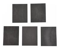 Lot de 5 plaques en graphite, 99,99 % d'électrodes en graphite pur, plaque d'électrolyse d'électrode, largeur 50 mm, longueur 50 mm, épaisseur 2 mm