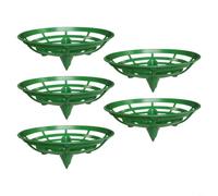 Lot de 5 plateaux à fruits en plastique vert (encre verte)